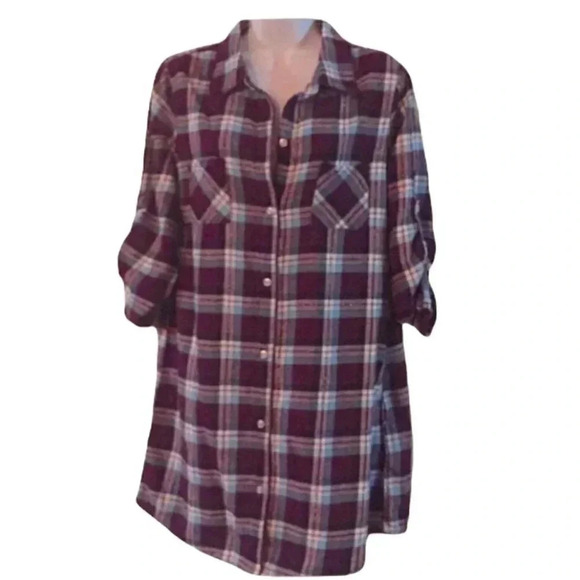 Simply Noelle Flannel tunic - Picture 1 of 9